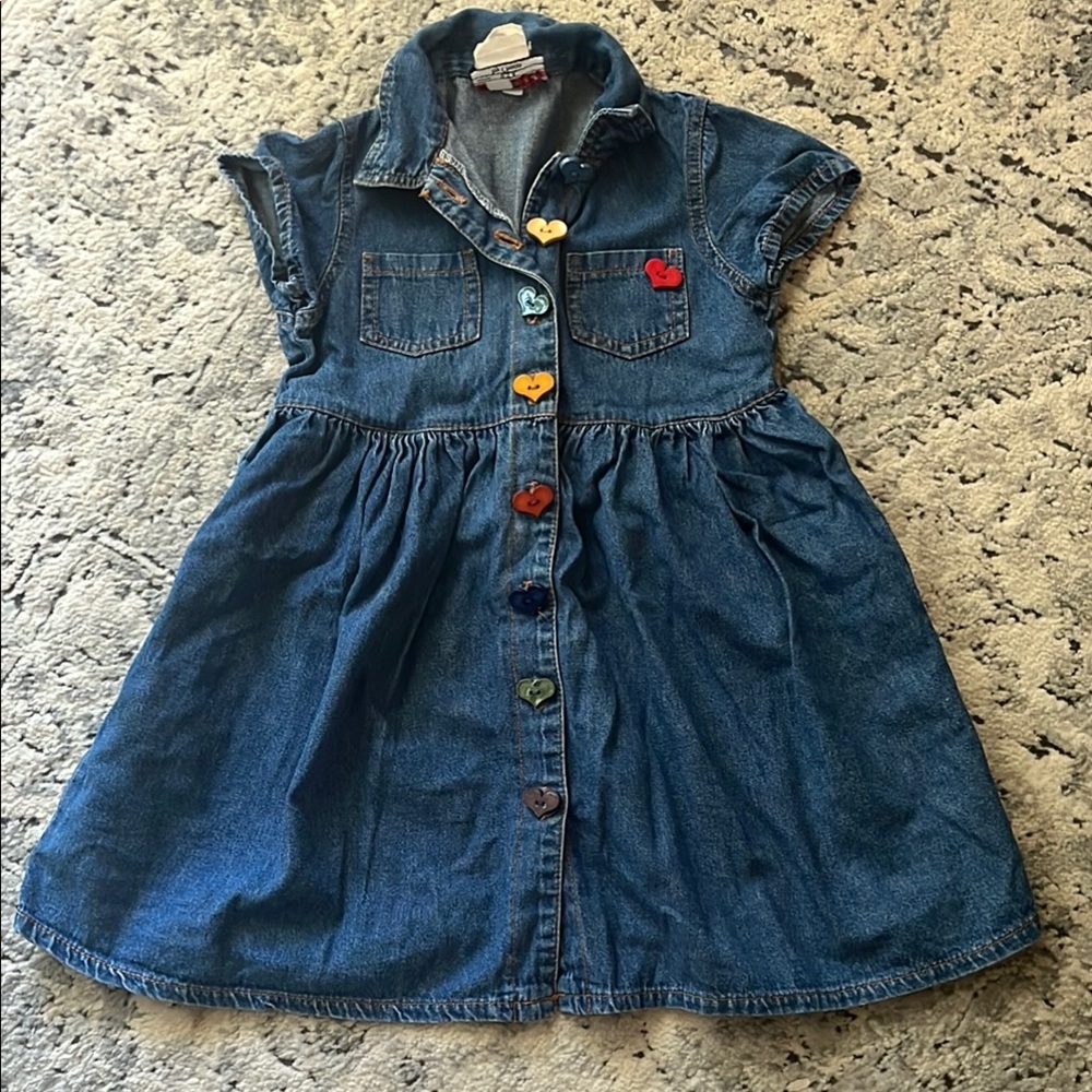 Kids vintage denim dress